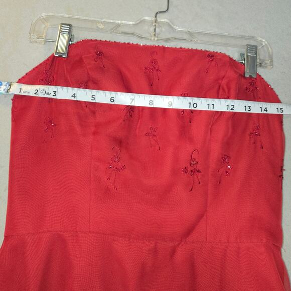 Mori Lee by Madeline Gardner Womens 7/8 Maxi Dress Strapless Prom Formal Gown - Picture 13 of 16